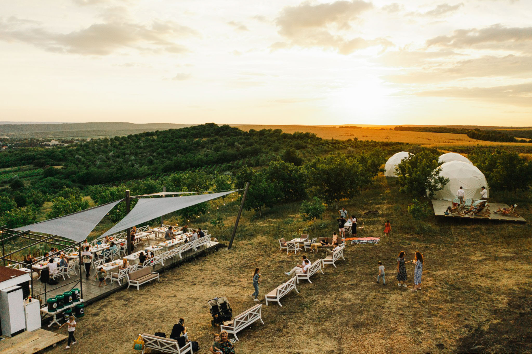 Hill and Valley ecotourism resort in Moldova.