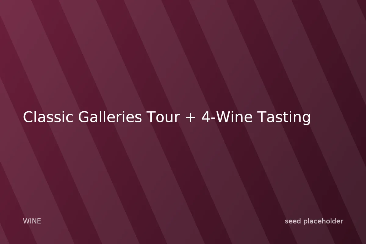 Photo of Classic Galleries Tour + 4-Wine Tasting