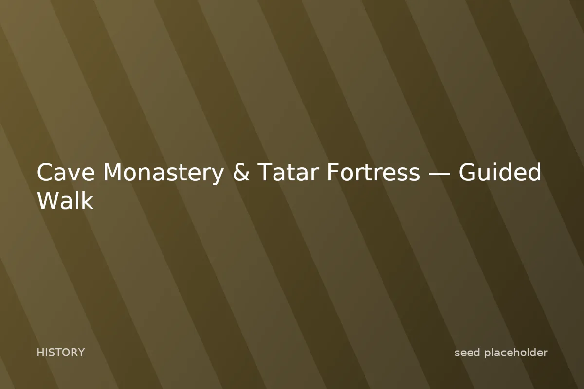 Photo of Cave Monastery & Tatar Fortress — Guided Walk