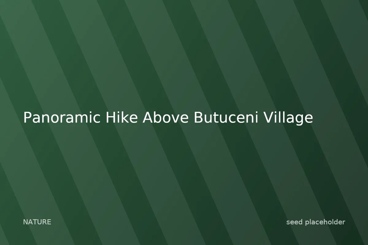 Photo of Panoramic Hike Above Butuceni Village