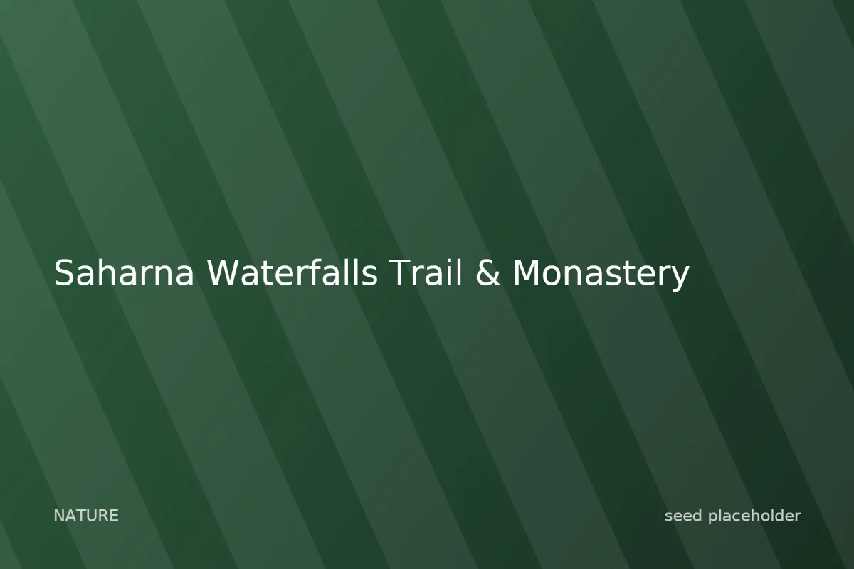 Photo of Saharna Waterfalls Trail & Monastery