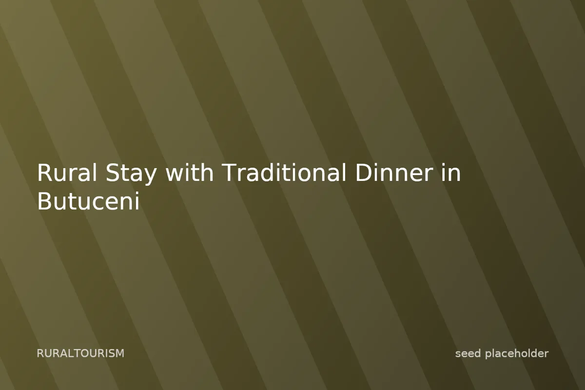 Photo of Rural Stay with Traditional Dinner in Butuceni