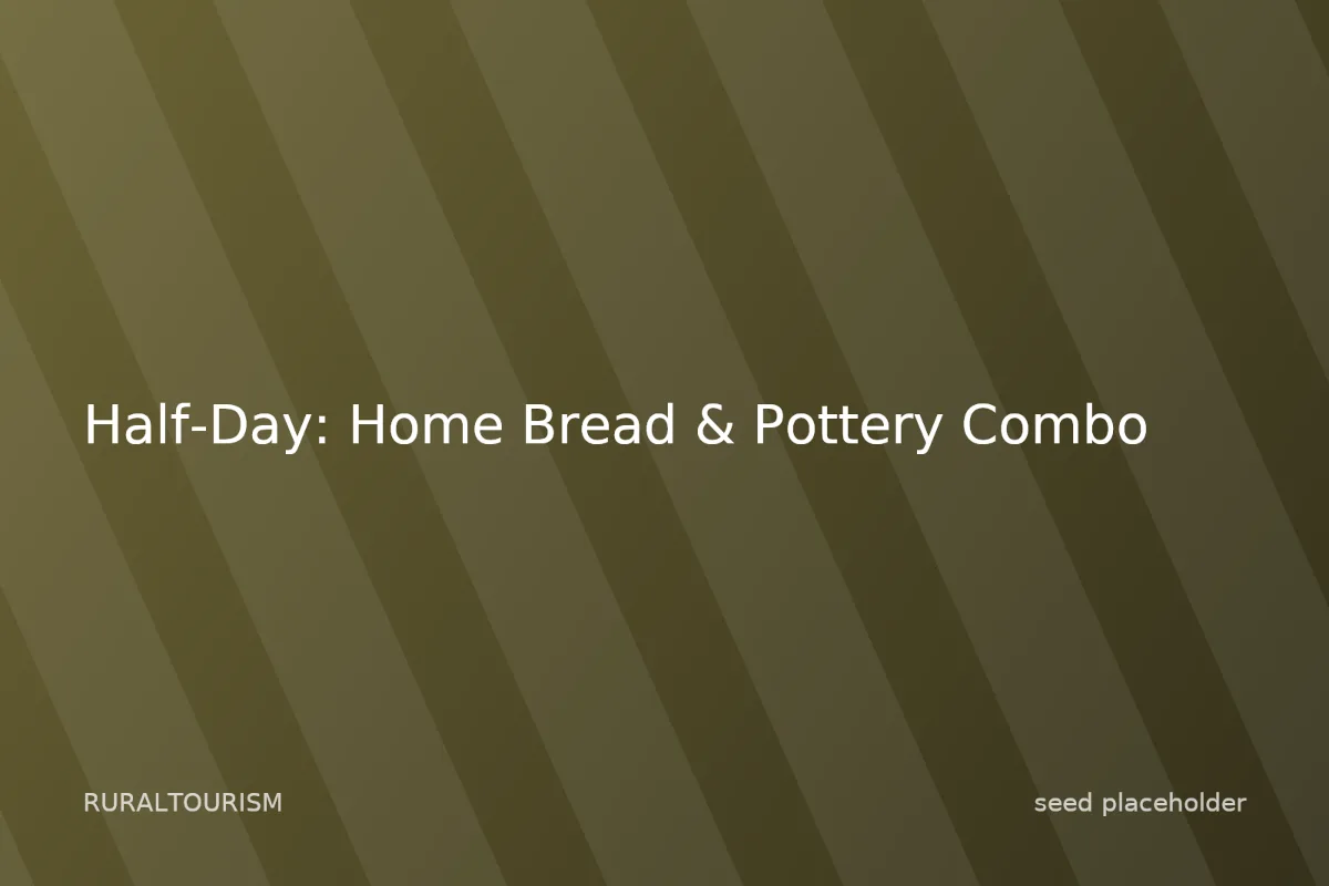 Photo of Half-Day: Home Bread & Pottery Combo
