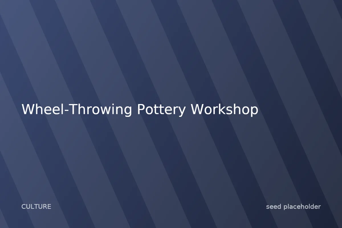 Photo of Wheel-Throwing Pottery Workshop