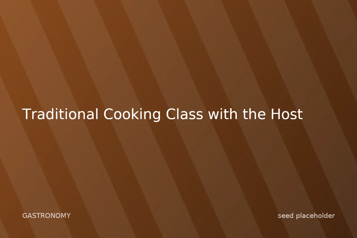 Photo of Traditional Cooking Class with the Host