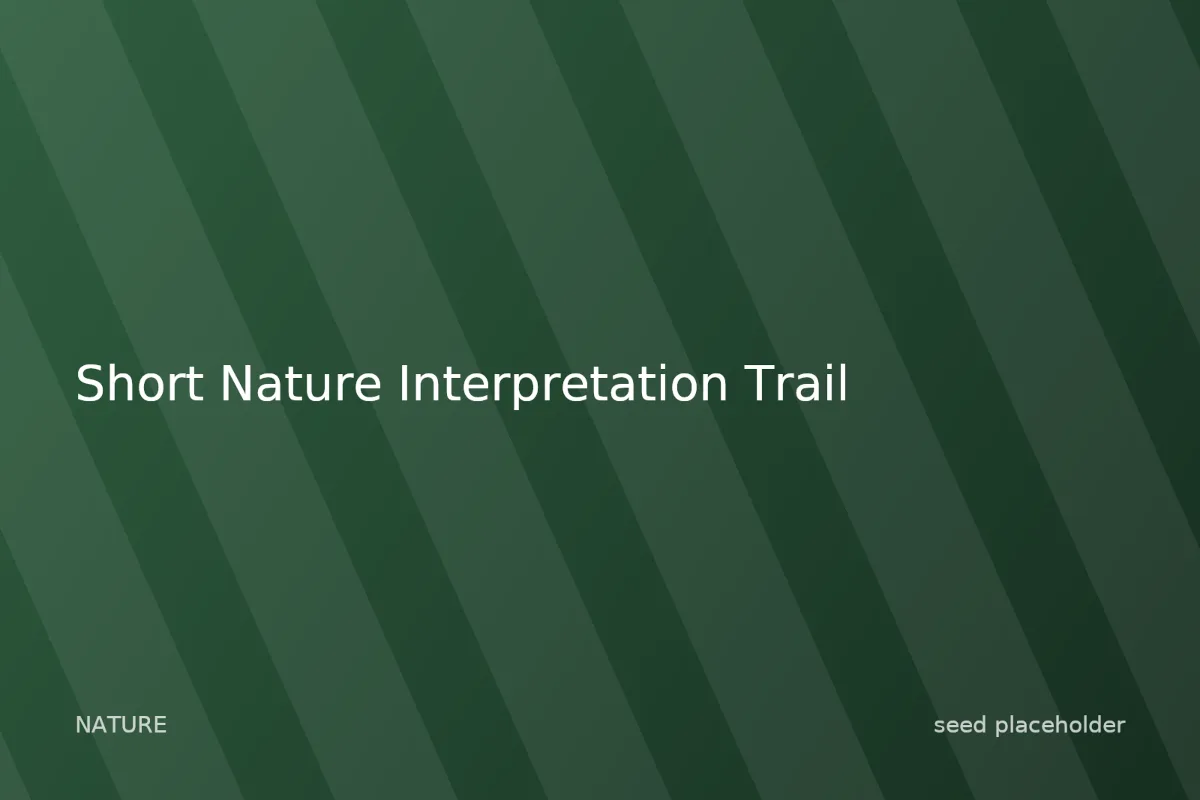 Photo of Short Nature Interpretation Trail
