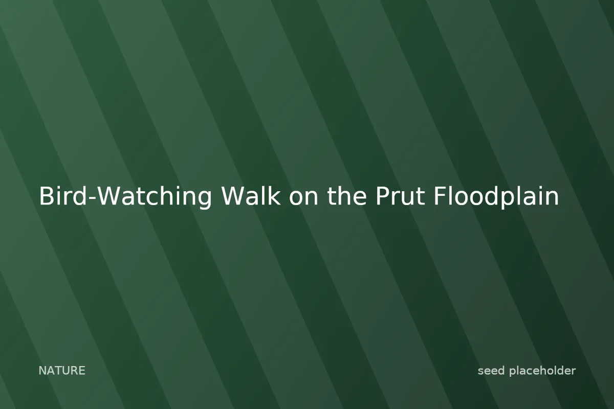 Photo of Bird-Watching Walk on the Prut Floodplain