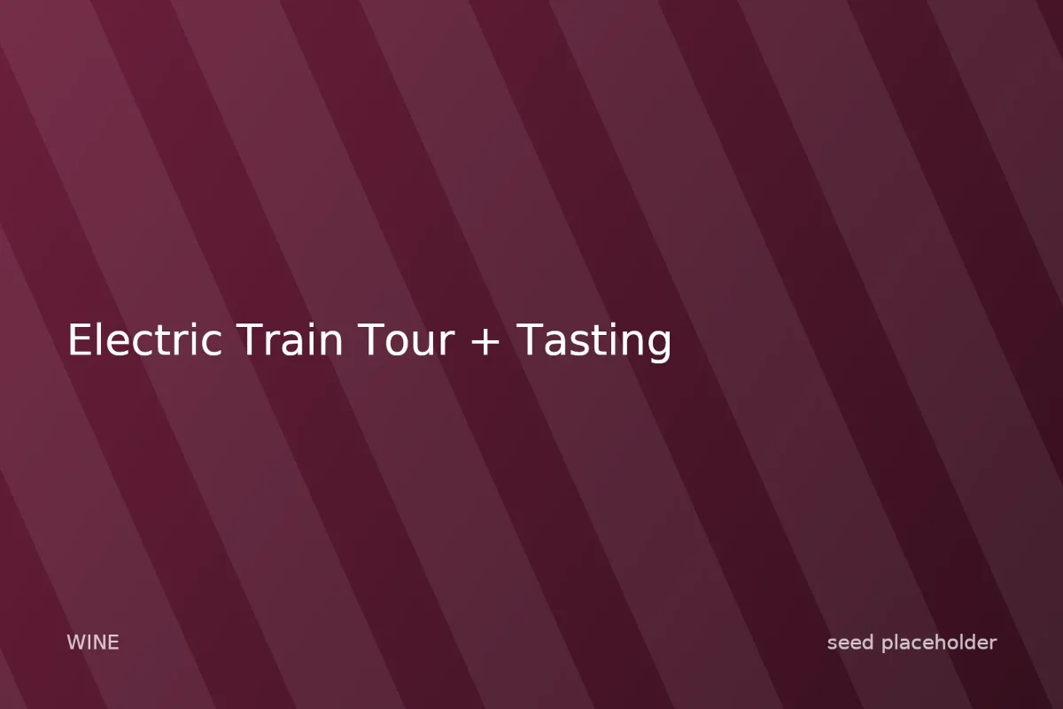 Photo of Electric Train Tour + Tasting