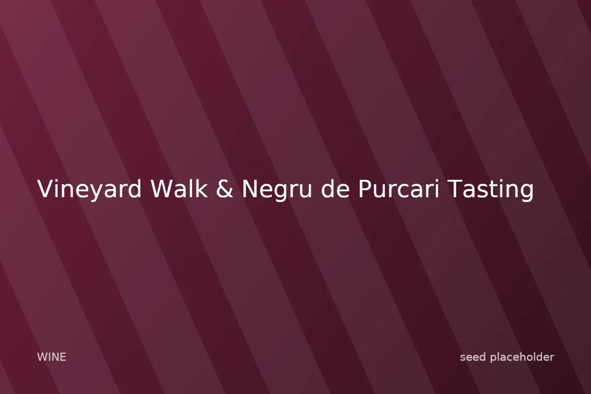 Photo of Vineyard Walk & Negru de Purcari Tasting