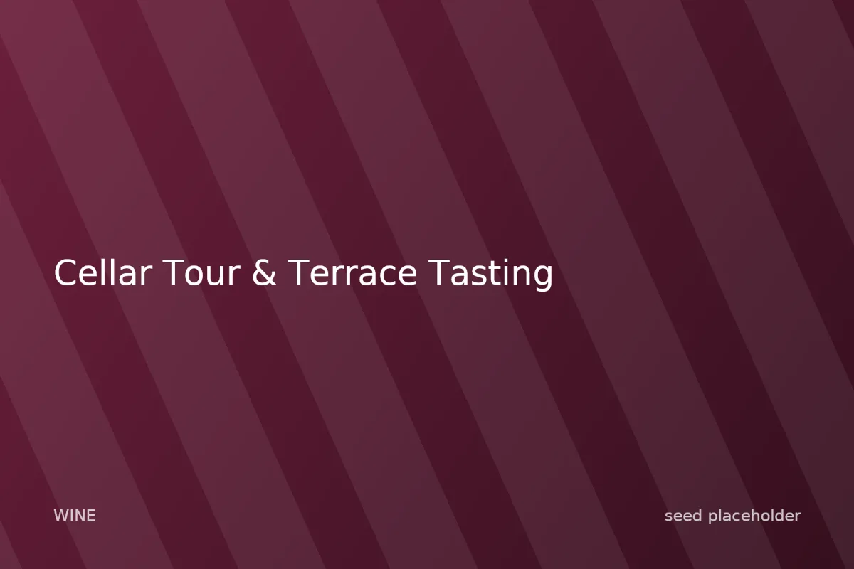 Photo of Cellar Tour & Terrace Tasting