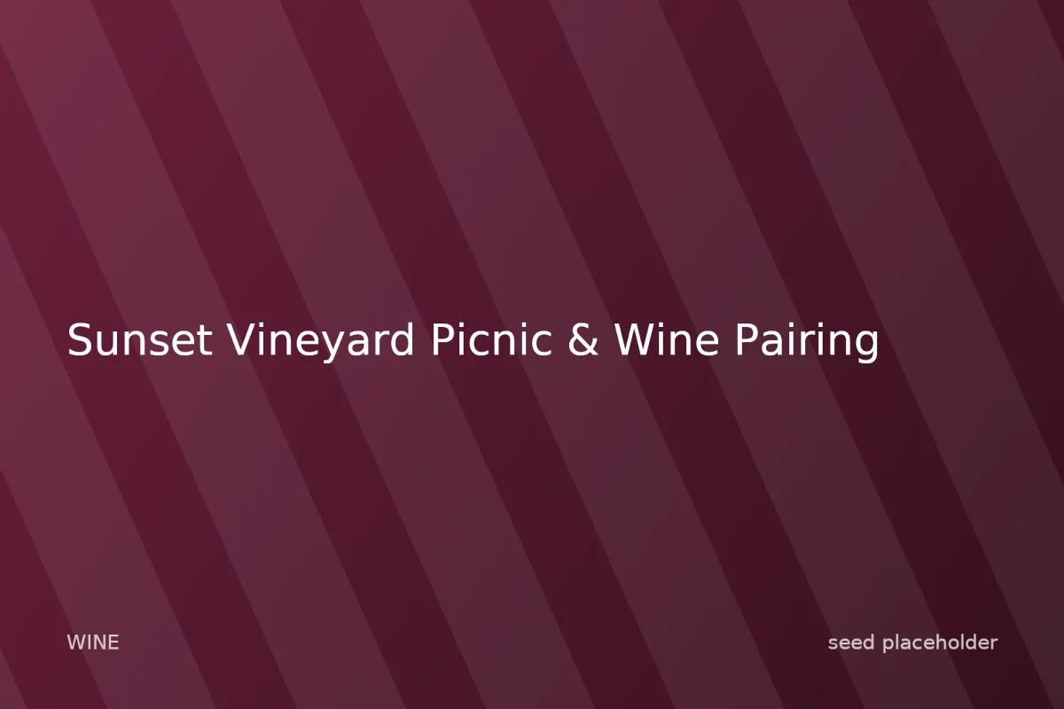 Photo of Sunset Vineyard Picnic & Wine Pairing